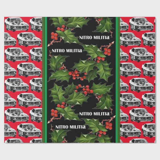 NITRO MILITIA Kerst inpakpapier #2 (Vlak)