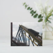 Nitro Roller Onderzetter Six Flags Great Adventure Briefkaart (Staand voorkant)