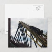 Nitro Roller Onderzetter Six Flags Great Adventure Briefkaart (Voorkant / Achterkant)