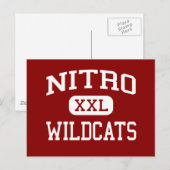 Nitro - Wildcats - High Nitro West Virginia Briefkaart (Voorkant / Achterkant)