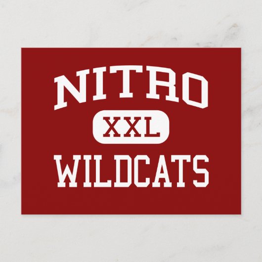 Nitro - Wildcats - High Nitro West Virginia Briefkaart (Voorkant)