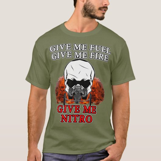 Nitrodragers met racistisch hoogbrandstofgebruik t-shirt (Voorkant)