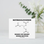Nitroglycerin Makes My Heart Work Better Briefkaart (Staand voorkant)