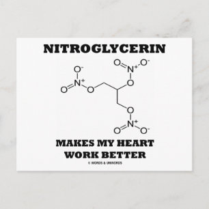 Nitroglycerin Makes My Heart Work Better Briefkaart
