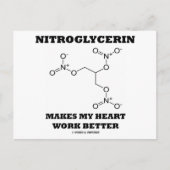 Nitroglycerin Makes My Heart Work Better Briefkaart (Voorkant)