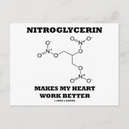 Nitroglycerin Makes My Heart Work Better Briefkaart