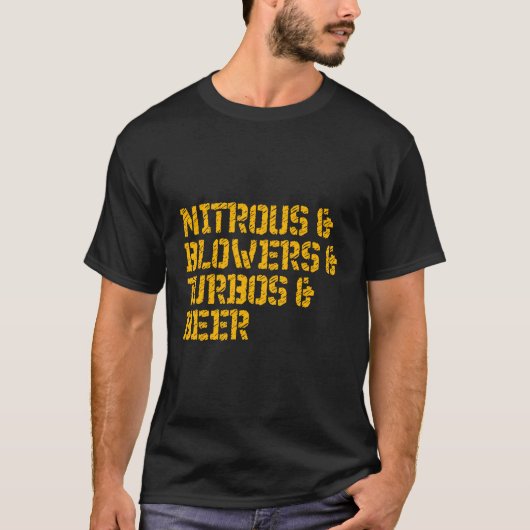 Nitroir & Blowers & Turbos & Beer T-shirt (Voorkant)