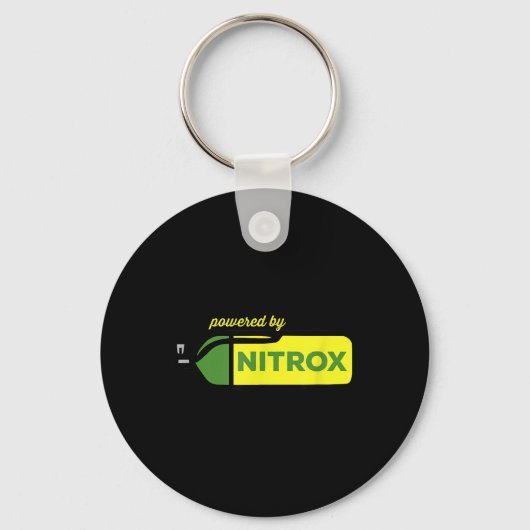 Nitrox aangedreven door Diver Scuba Diving Underwa Sleutelhanger (Voorkant)