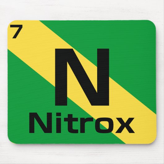 Nitrox Dive Flag Periodic Table Mousepad Muismat (Voorkant)