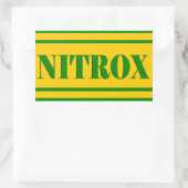 NITROX DIVING LOGO NITROX SCUBA DIVER - RECHTHOEKIGE STICKER (Tas)