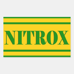 NITROX DIVING LOGO NITROX SCUBA DIVER - RECHTHOEKIGE STICKER