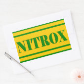 NITROX DIVING LOGO NITROX SCUBA DIVER - RECHTHOEKIGE STICKER (Envelop)