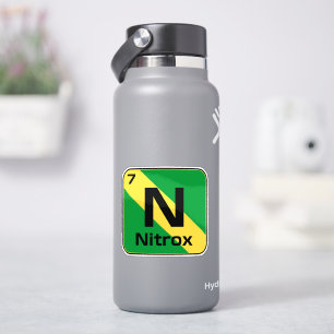 Nitrox Duiker Vlag Periodiek Systeem Sticker