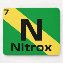 Nitrox Duikvlag Periodiek Systeem Muismat