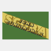 NITROX. SCUBA CAMOUFLAGE. MILITAIRE STIJL. RECHTHOEKIGE STICKER (Voorkant)