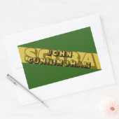 NITROX. SCUBA CAMOUFLAGE. MILITAIRE STIJL. RECHTHOEKIGE STICKER (Envelop)