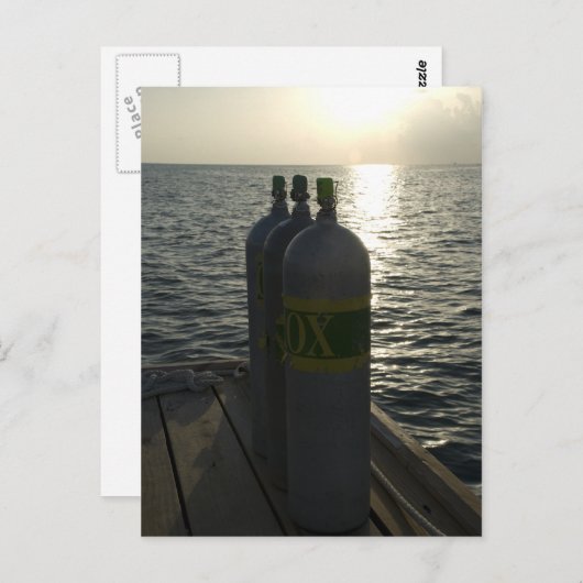 Nitrox Scuba Tanks Briefkaart (Voorkant / Achterkant)