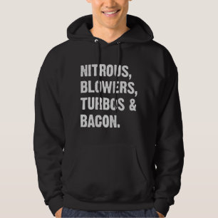 Nitroze bloemen Turbos en Bacon Hoodie