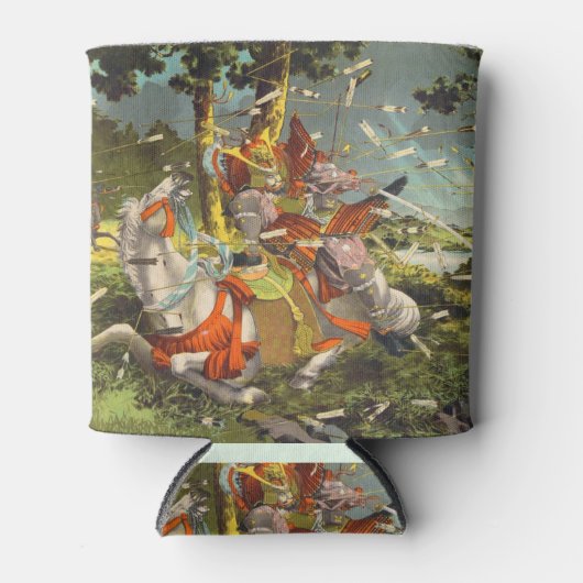 Nitta Yoshisada legendary samurai oorlogstrijder Blikjeskoeler (Voorkant)