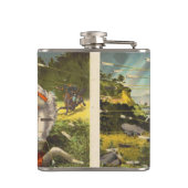 Nitta Yoshisada legendary samurai oorlogstrijder Heupfles (Achterkant)