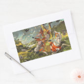 Nitta Yoshisada legendary samurai oorlogstrijder Rechthoekige Sticker (Envelop)