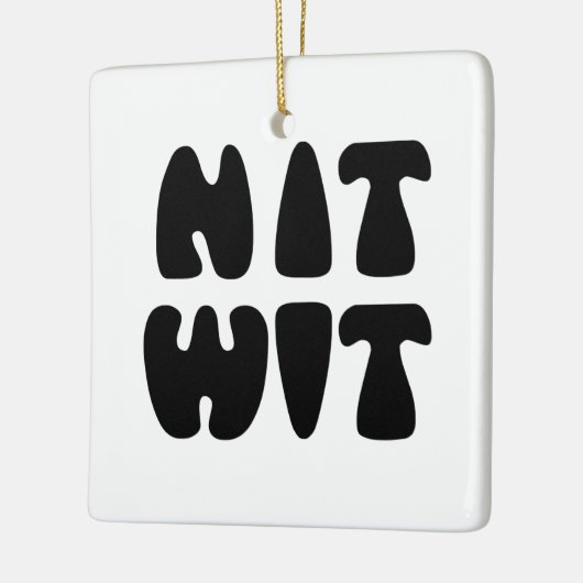NITWIT KERAMISCH ORNAMENT (Links)