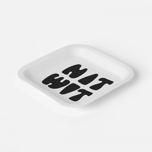 NITWIT PAPIEREN BORDJE (Gebogen)