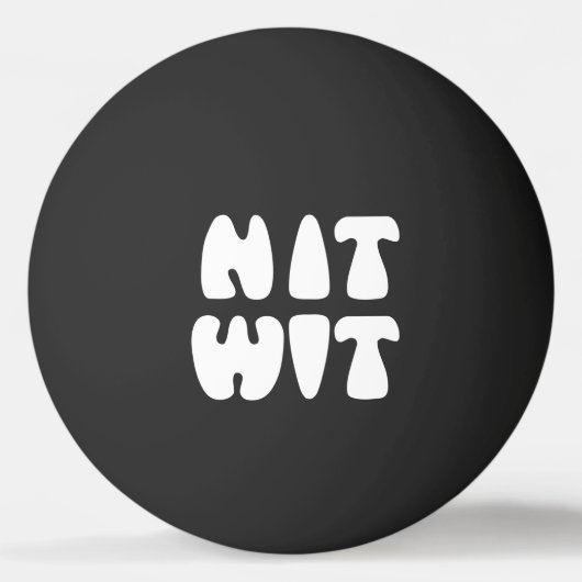 NITWIT PINGPONG BALL (Voorkant)