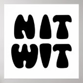 NITWIT POSTER (Voorkant)