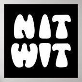 NITWIT POSTER (Voorkant)