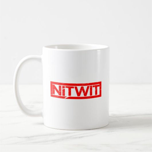 Nitwit Stamp Koffiemok (Links)