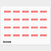Nitwit Stamp Ronde Sticker (Vel)