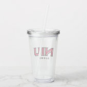 NIU Alumni Acryl Drinkbeker (Achterkant)