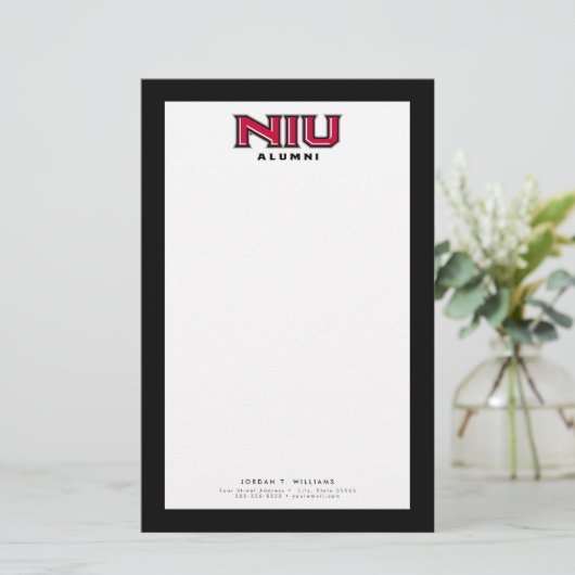 NIU Alumni Briefpapier (Staand voorkant)