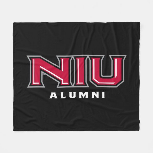 NIU Alumni Fleece Deken (Voorkant (Horizontaal))