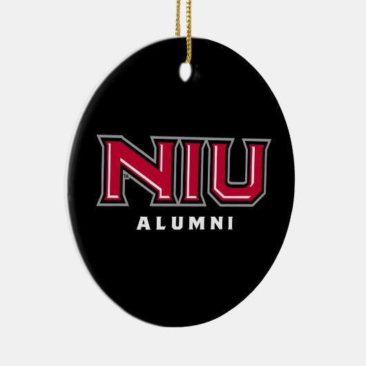 NIU Alumni Keramisch Ornament (Rechts)