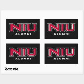 NIU Alumni Rechthoekige Sticker (Vel)