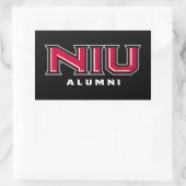 NIU Alumni Rechthoekige Sticker (Tas)
