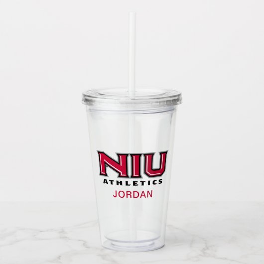 NIU Athletics Acryl Drinkbeker (Voorkant)