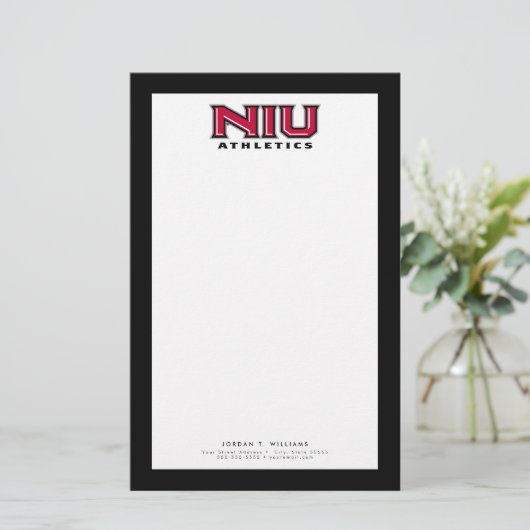 NIU Athletics Briefpapier (Staand voorkant)