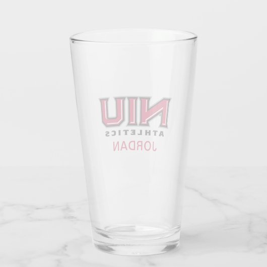NIU Athletics Glas (Achterkant)