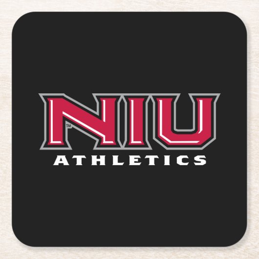 NIU Athletics Kartonnen Onderzetters (Voorkant)