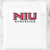 NIU Athletics Rechthoekige Sticker (Tas)