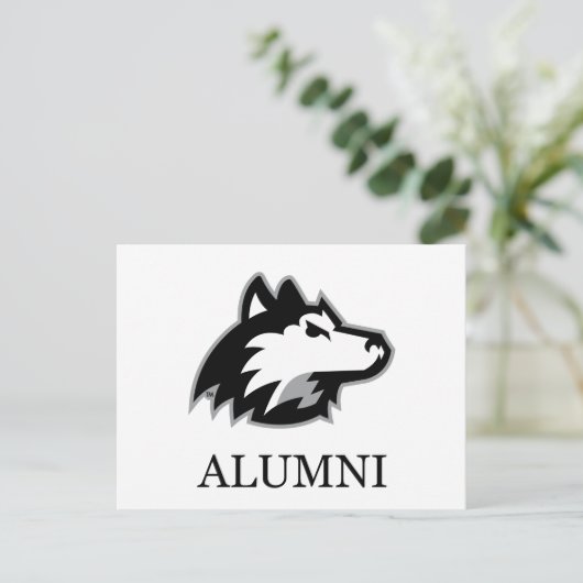 NIU Huskies Alumni Briefkaart (Staand voorkant)