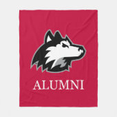 NIU Huskies Alumni Fleece Deken (Voorkant)