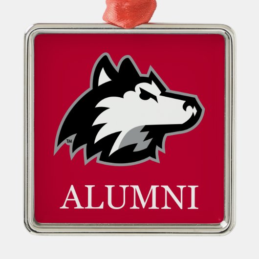 NIU Huskies Alumni Metalen Ornament (Voorkant)
