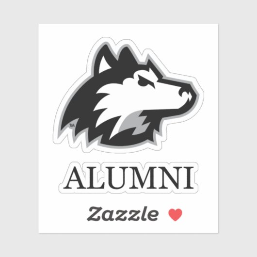 NIU Huskies Alumni Sticker (Vel)