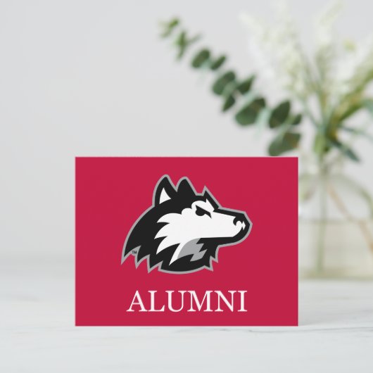 NIU Huskies Alumni Uitnodiging Briefkaart (Staand voorkant)