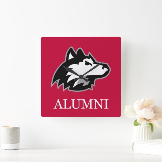 NIU Huskies Alumni Vierkante Klok (Huis)