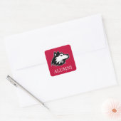NIU Huskies Alumni Vierkante Sticker (Envelop)